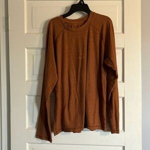 Rust Prana Color Long Sleeve Shirt